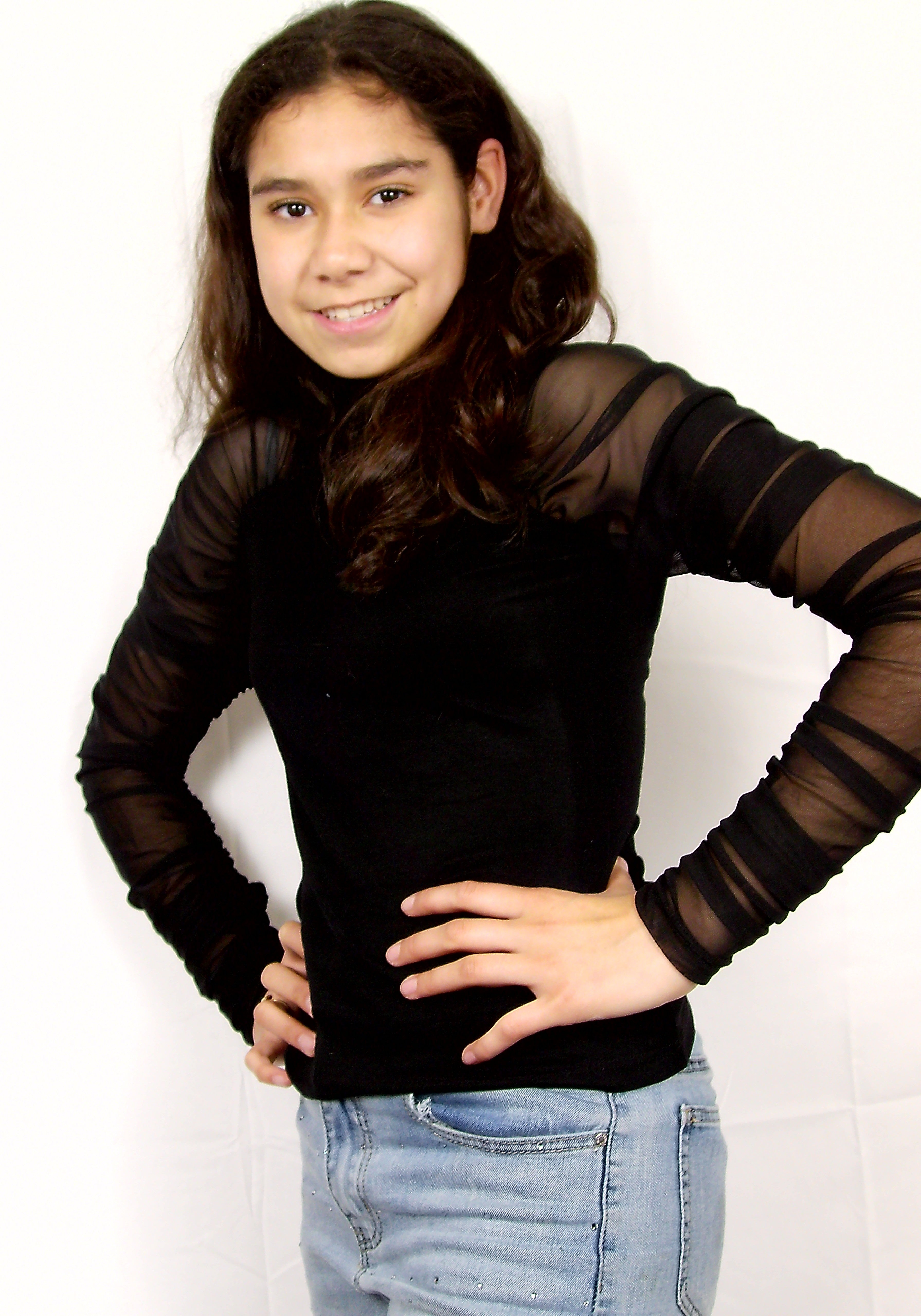 Elegante zwarte blouse