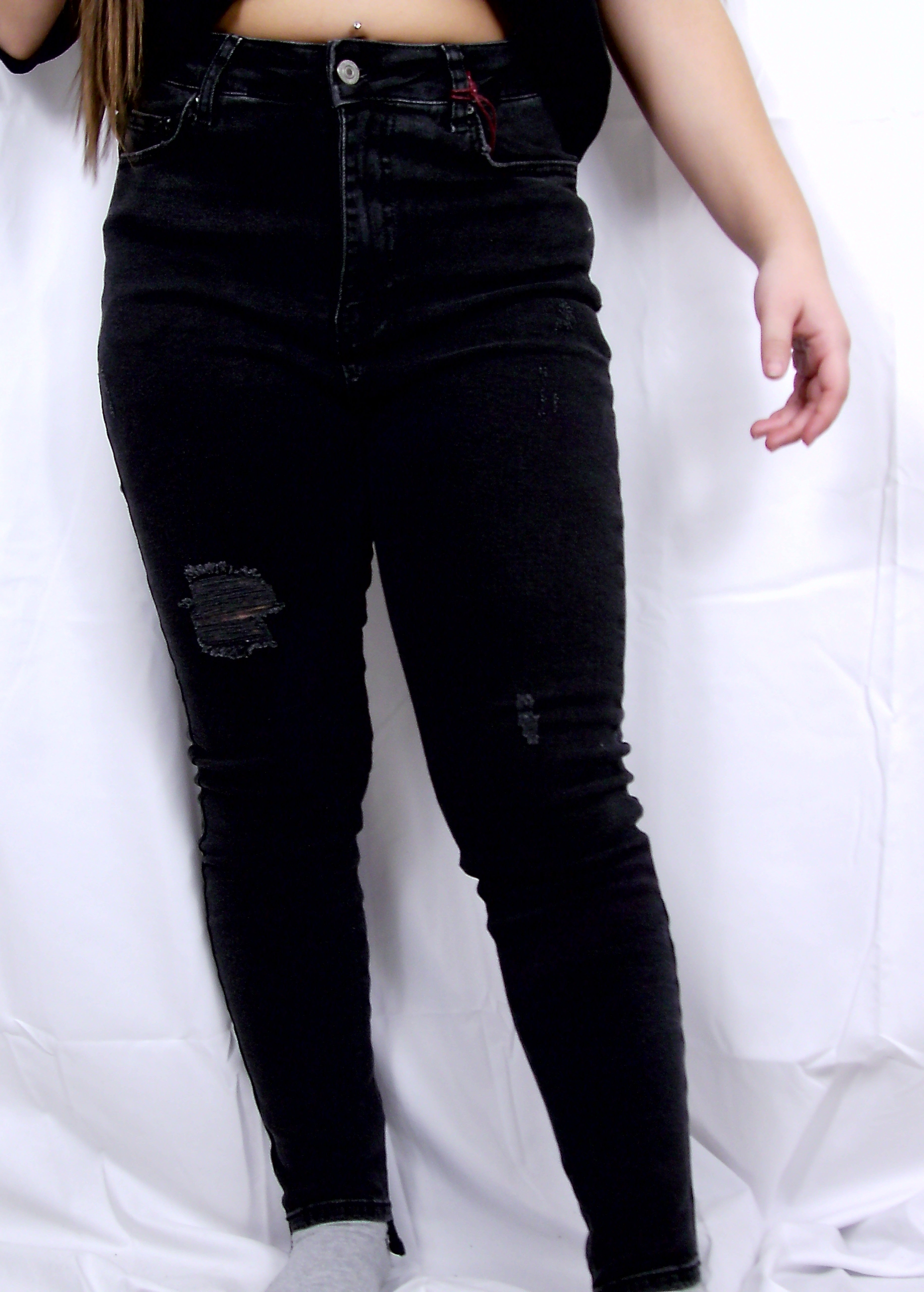 Skinny broek Antraciet