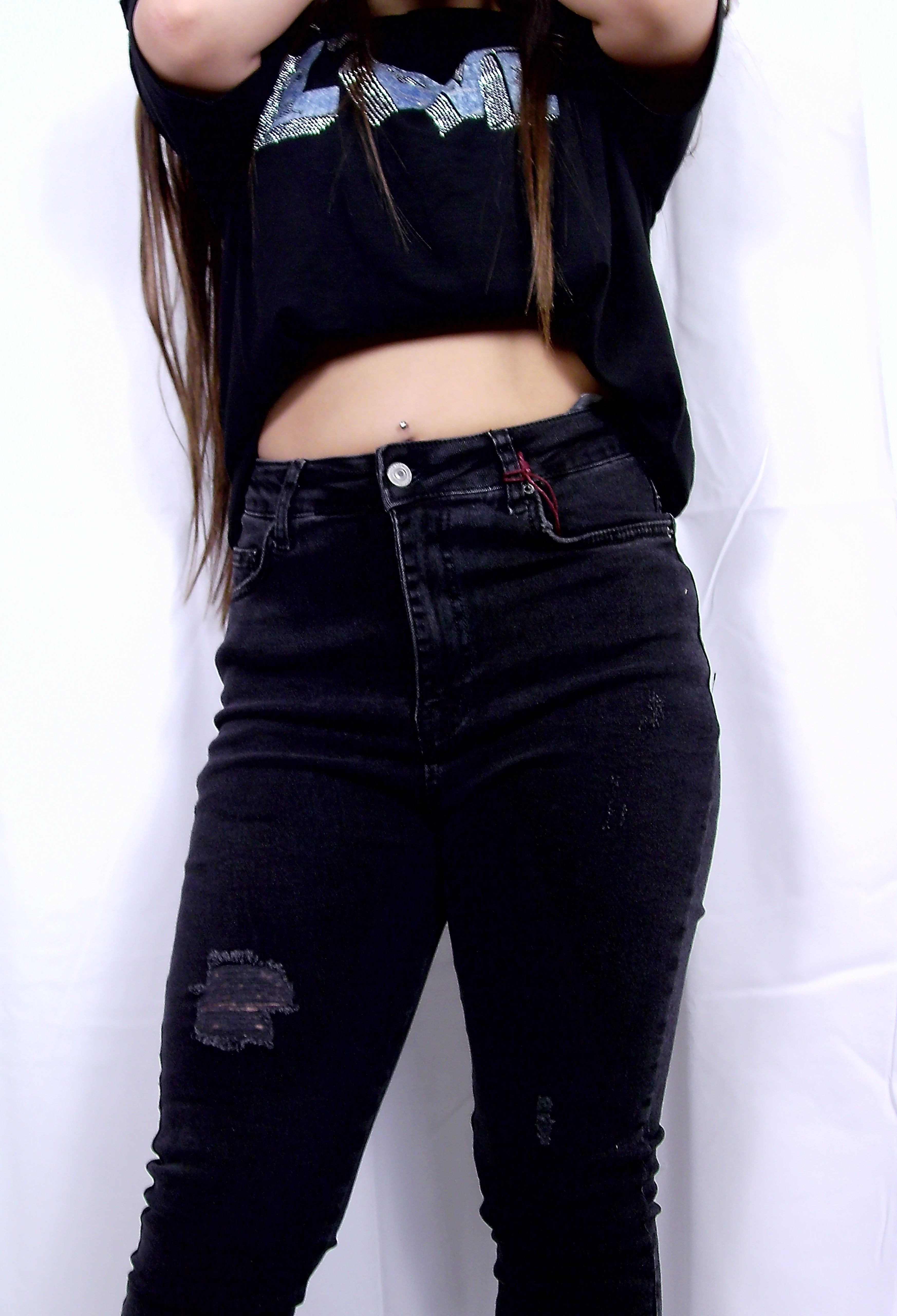 Skinny broek Antraciet