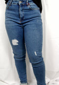 Skinny broek blauw