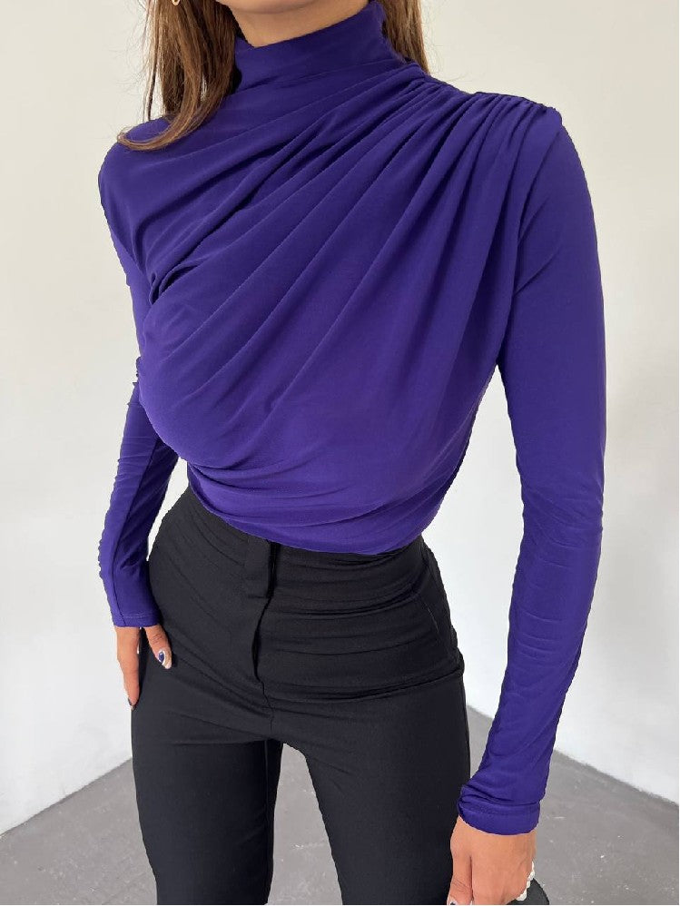 Elegante blouse paars